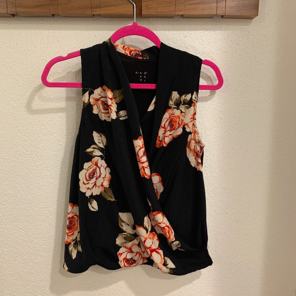 a new day - floral blouse